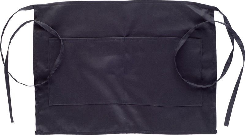 Delantal tipo francés 35x50 con 2 bolsos Negro