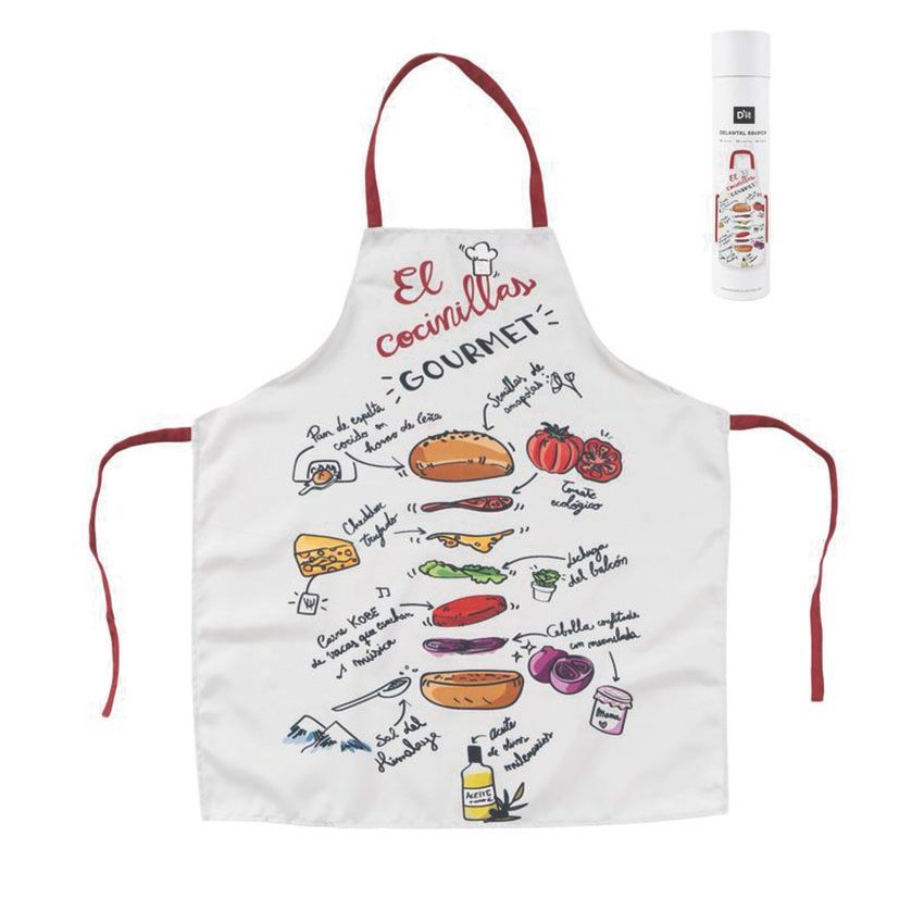Delantal Unisex Receta Burguer