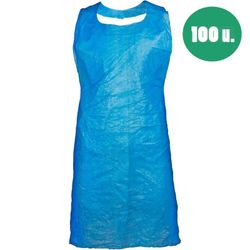 Delantales de un solo uso azules - 100u