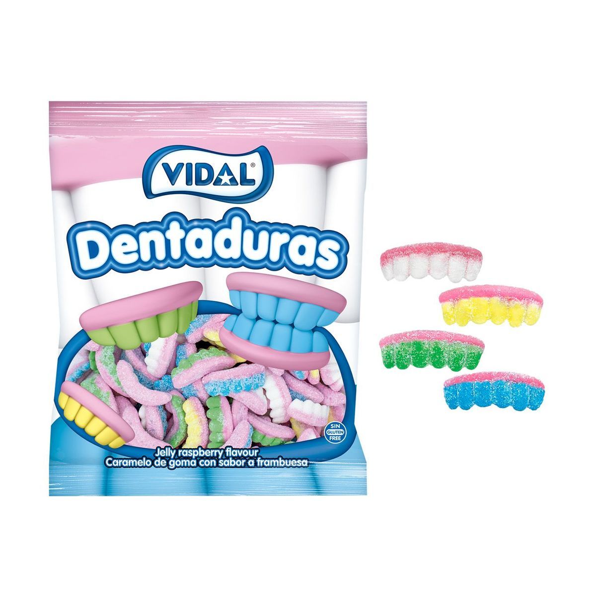 Dentaduras de espuma con pica de Vidal
