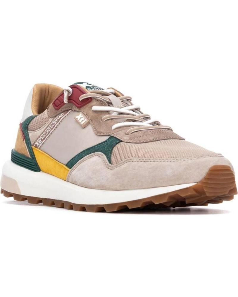 Deportivo con cordones combinado Xti Beige