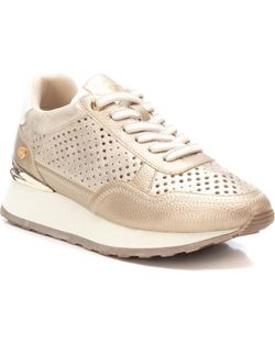 Deportivo con cordones metalizado Xti Oro