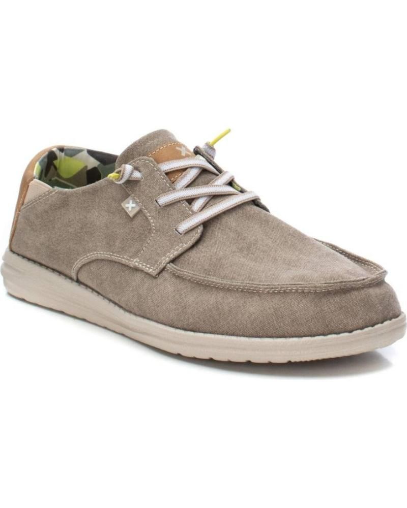 Deportivo textil con cordones Xti Beige