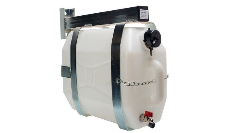 Deposito agua 20 litros rectangular grifo metálico con soporte