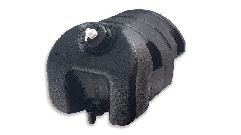 Deposito agua 30 litros con jabonera color negro