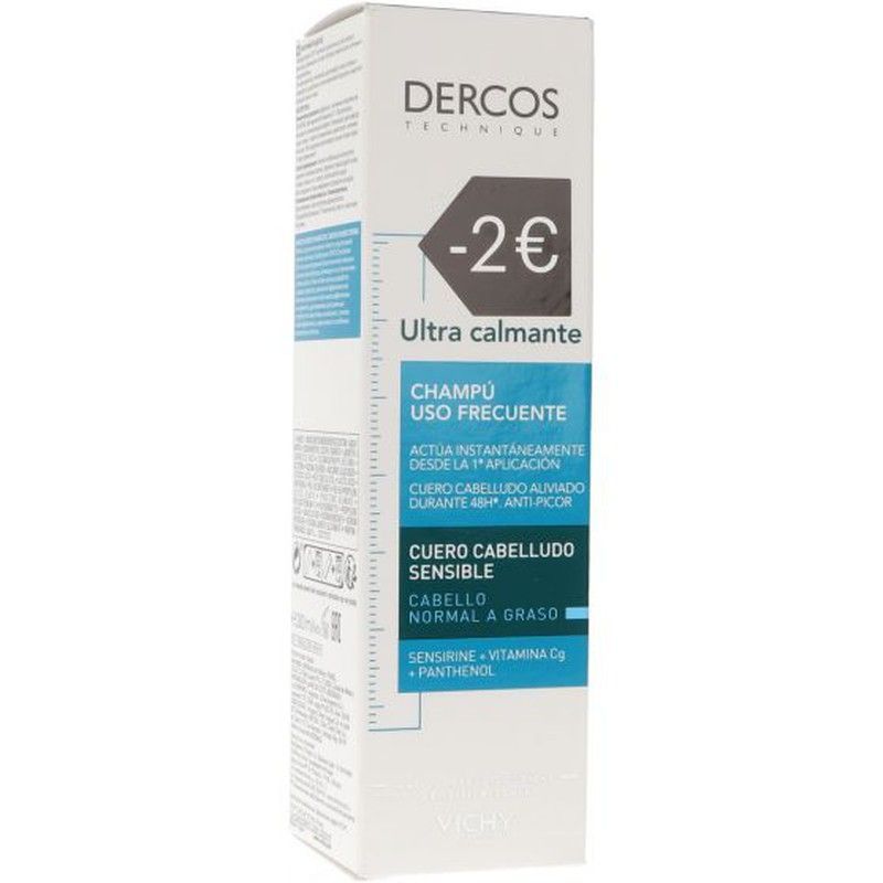 Dercos champu ultra calmante cabello normal a graso 200 ml