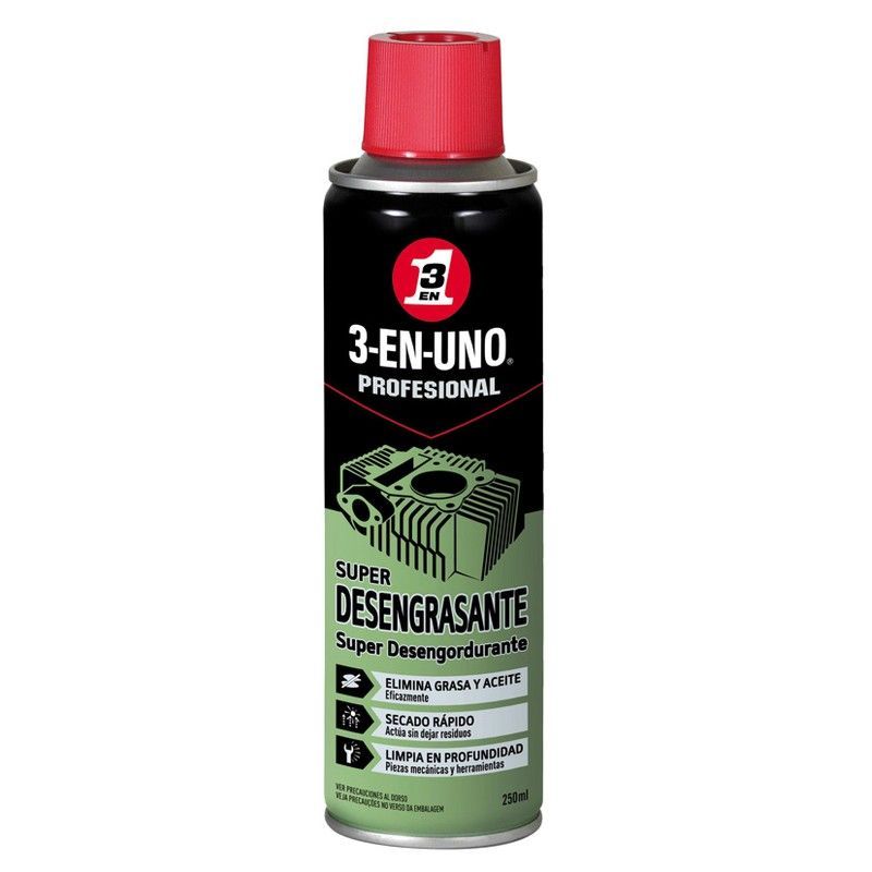 Desengrasante 3-EN-UNO. Super Desengrasante 250 Ml