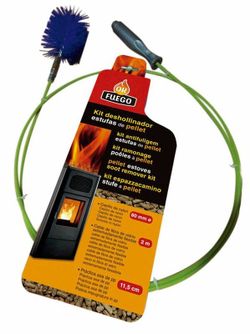 Deshollinador mecánico estufas de pellet de flower