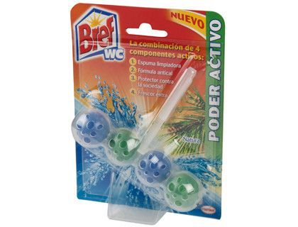 Desinfectante y Ambientador de Inodoro Bref Wc Poder Activo Natural 51 G