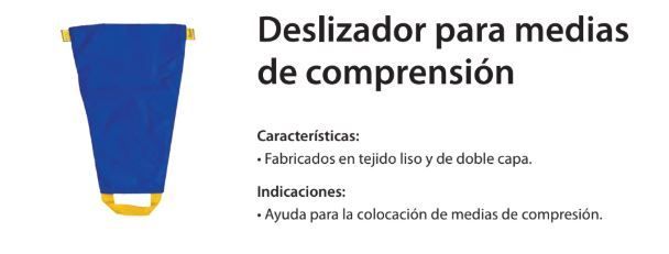 Deslizador, ayuda pone medias, mangas y prótesis