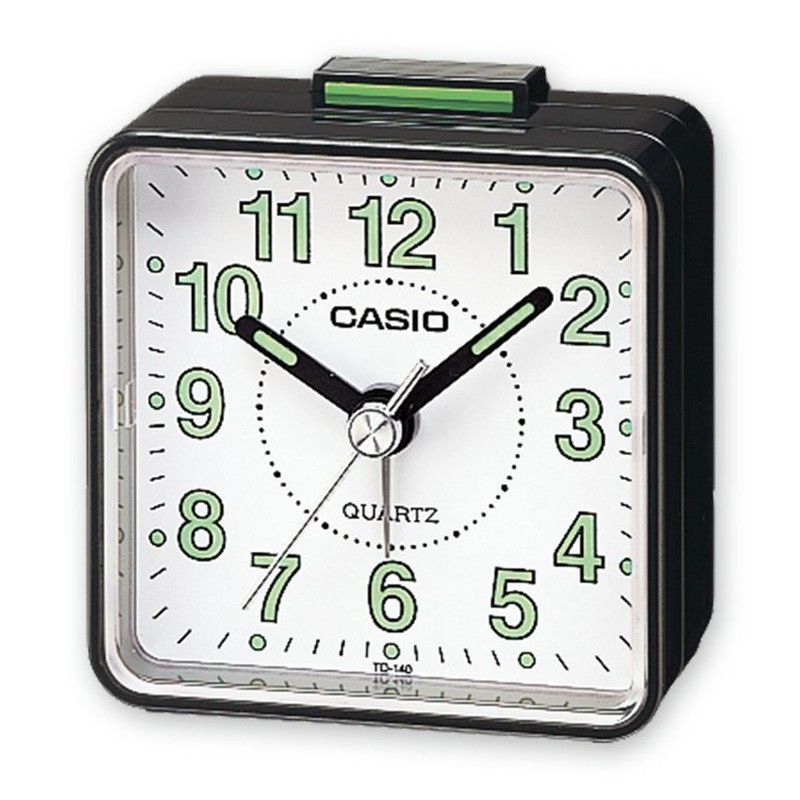Despertador Casio Analógico Negro TQ-140-1BEF