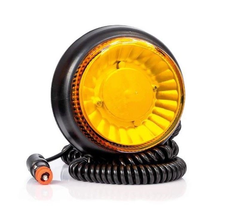 Destallante LED Base Magnética Ámbar 12/24v Con Conexión A Mechero