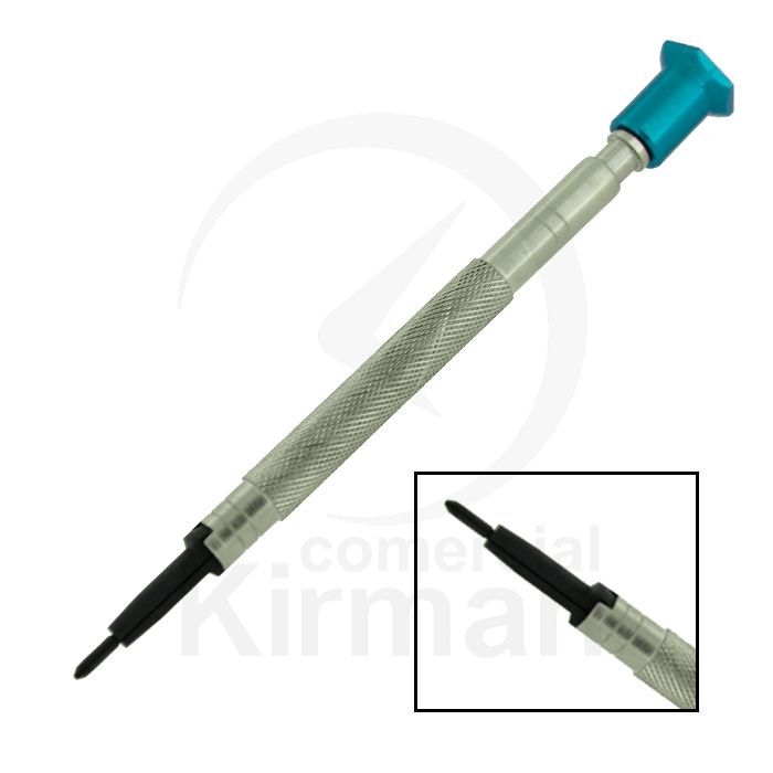 Destornillador De Precisión Acero 45108 Multifunción Punta Plana/Garras Para Tornillo