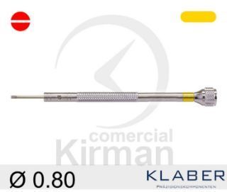 Destornillador Klaber Acero 045101/3 Punta Plana 0.80mm