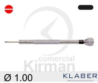 Destornillador Klaber Acero 045101/4 Punta Plana 1.00mm