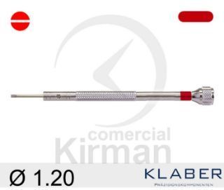 Destornillador Klaber Acero 045101/5 Punta Plana 1.20mm