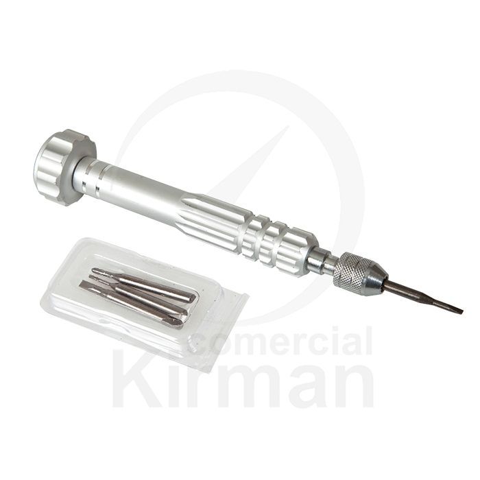 Destornillador Multifunción Aluminio 45099 Puntas Philips/Planas Intercambiables