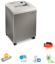 Destructora Departamental Dahle MHP 516. 13-15 hojas, partículas 2 x 15mm. Ancho boca 400mm. 160 litros. Nivel de seguridad P5