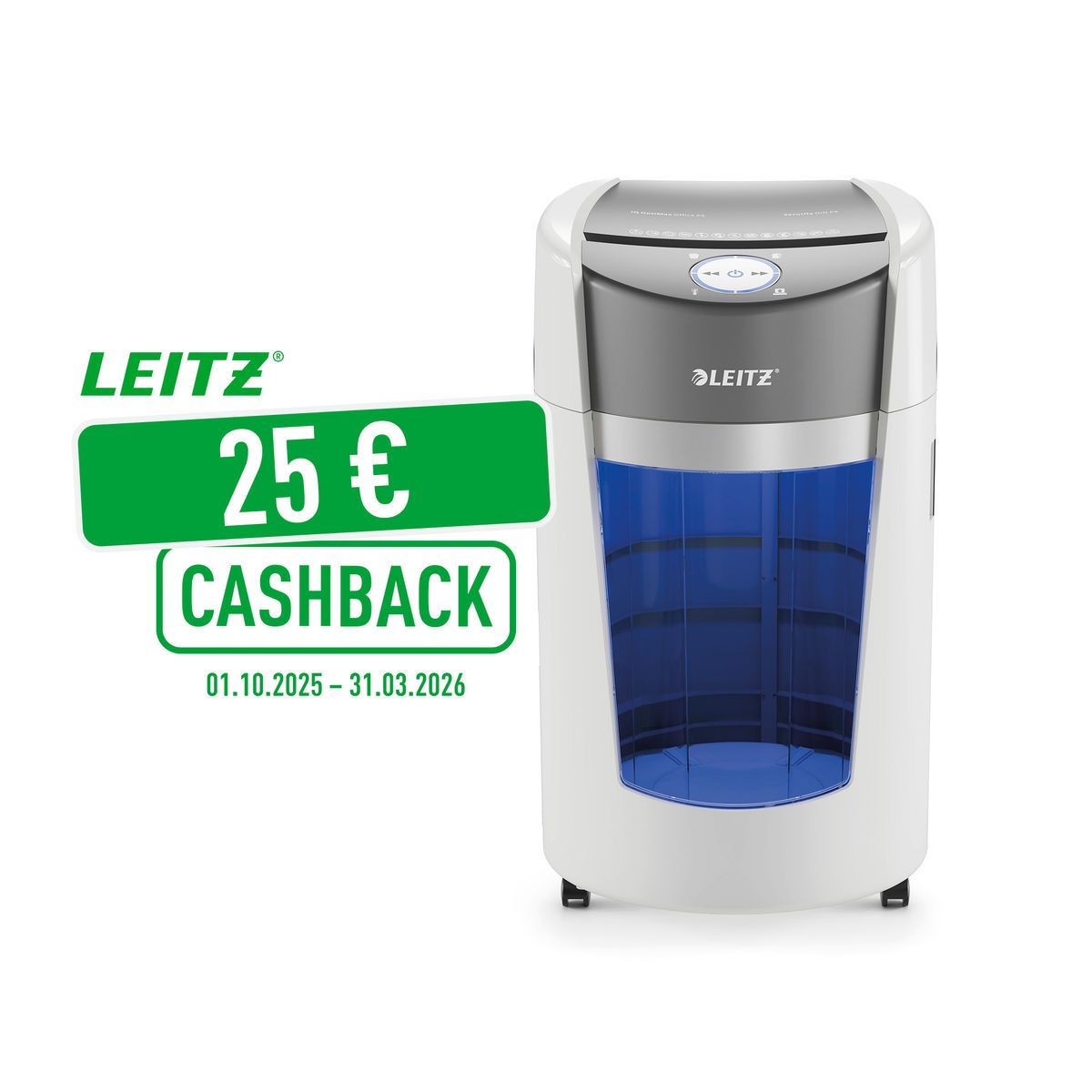 Destructora Leitz IQ OptiMax Office 550. 83600000. Con giro de papelera.