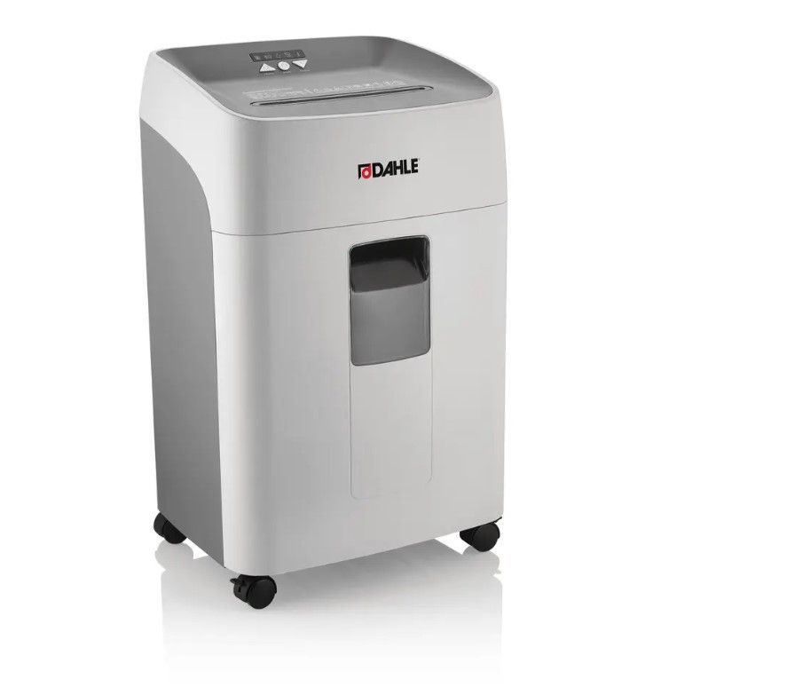 Destructora personal DAHLE  404 , 19-21hojas,  partícula 4,0 x 35 mm, ancho entrada 240 mm,40 litros