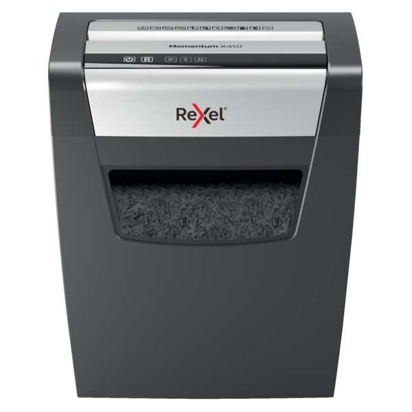Destructora Rexel Momentum X410 negro/plata