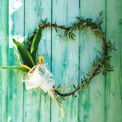 Detalle puerta Bienvenida corazón sureño