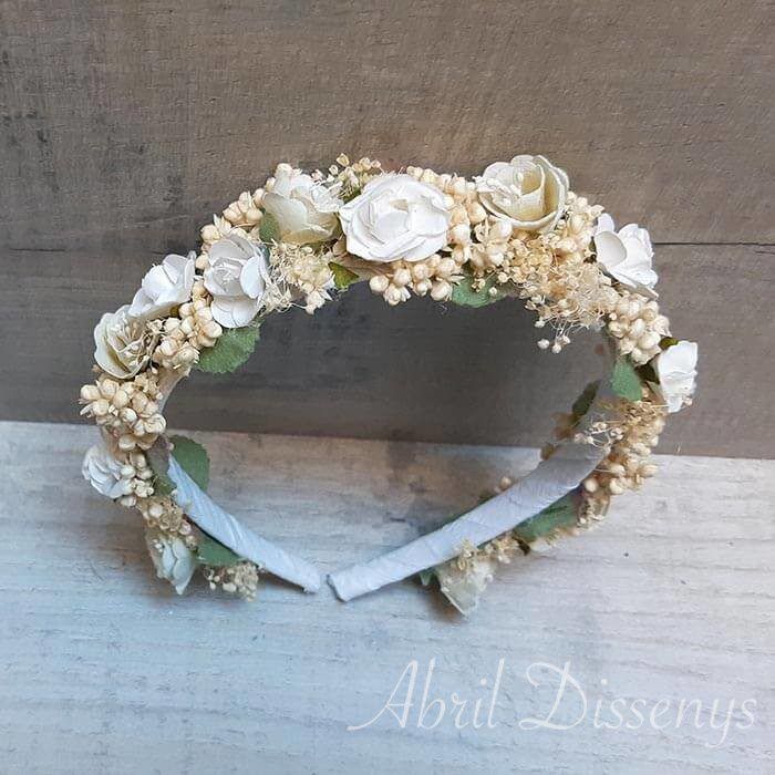 Diadema de Campanillas Blancas