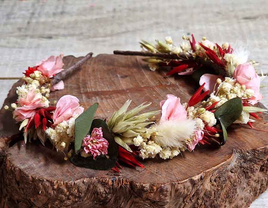 Diadema Flor Preservada Diana