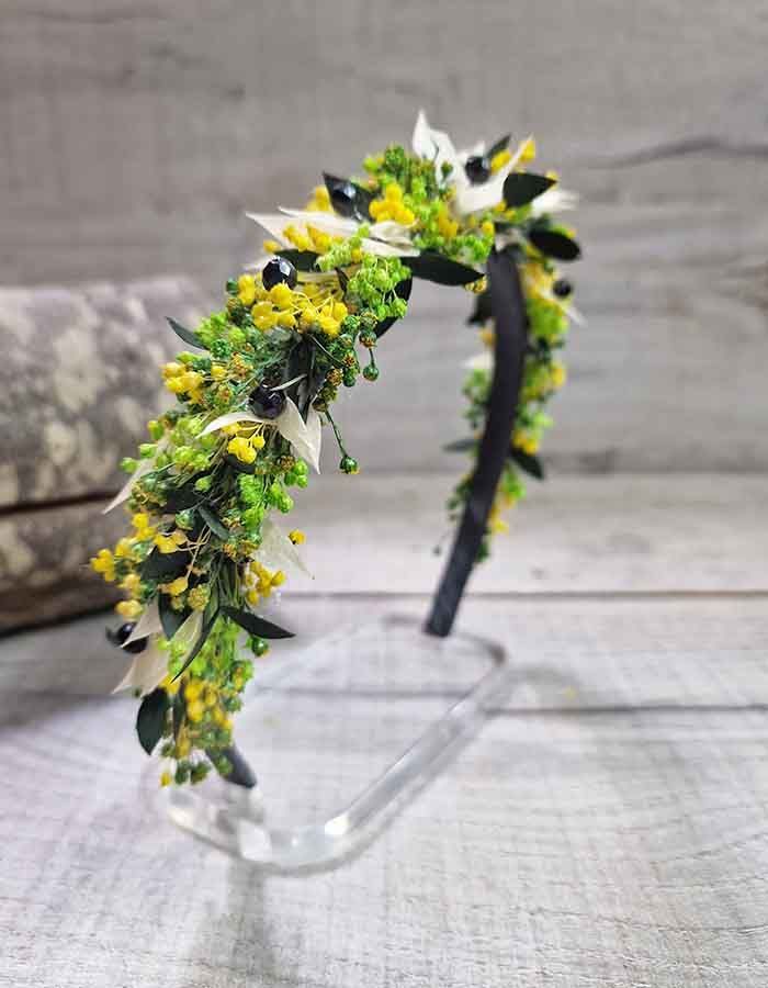 Diadema Flores Color Lima