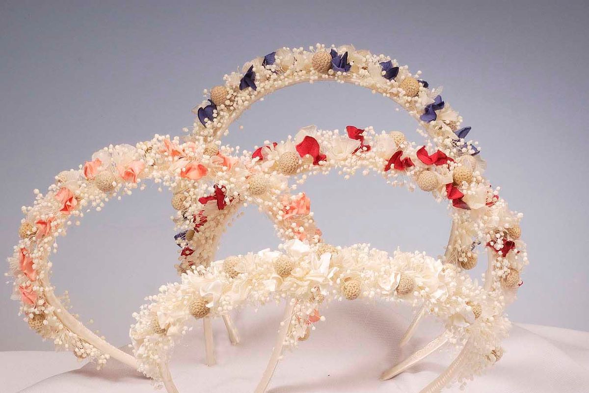 Diadema Luna Flor Preservada