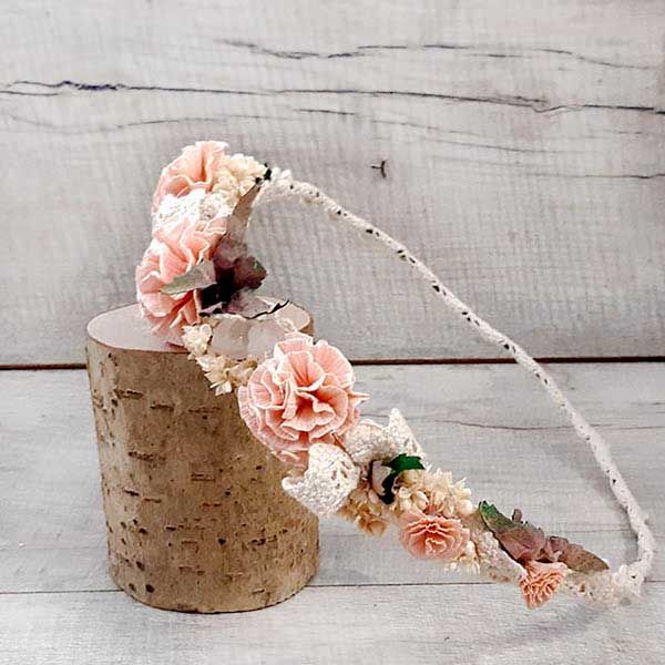 Diadema Niña con Claveles