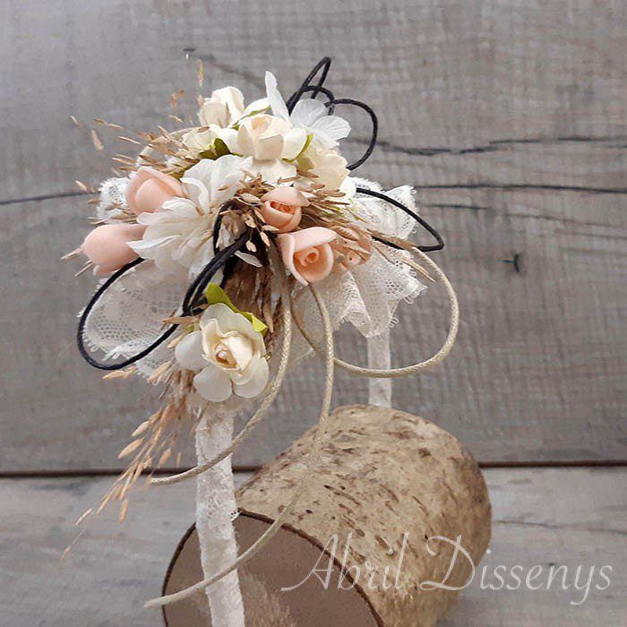 Diadema Niña de Hortensia y Tulipán