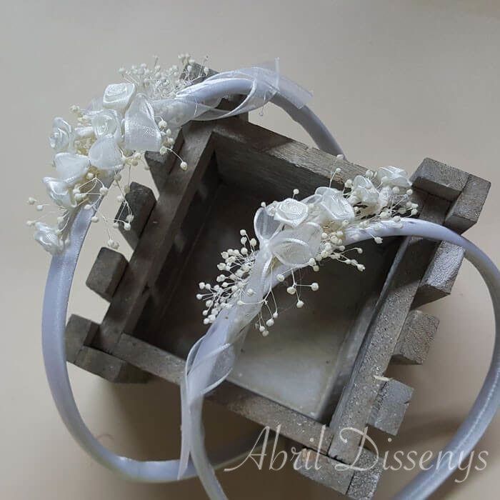 Diadema Niña Rosas Mañicas