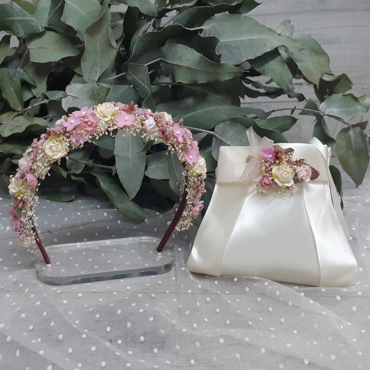 Diadema y Bolso Sonia