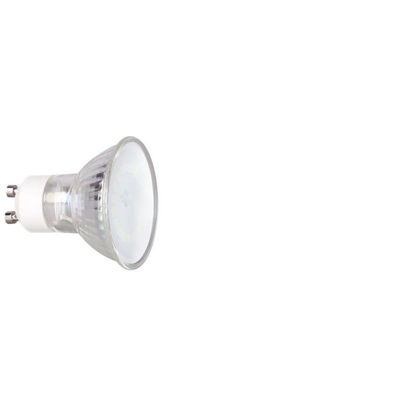 Dicroica GU10 120º Lampara Led Gu10 Cristal  5W 6400K 120º