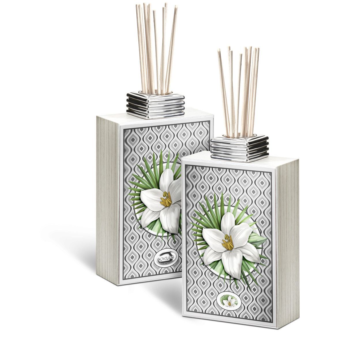 Difusor 9.5x16cm Cerámica W4153 Decoración Azucenas