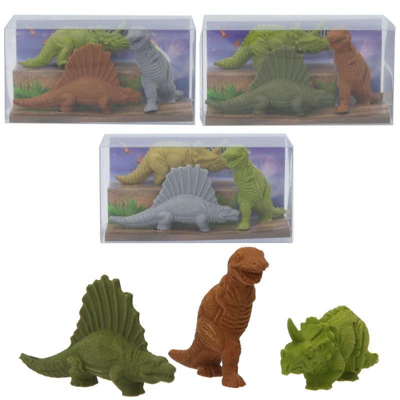 Dino World - Set De Gomas Dinosaurios - SURTIDOS