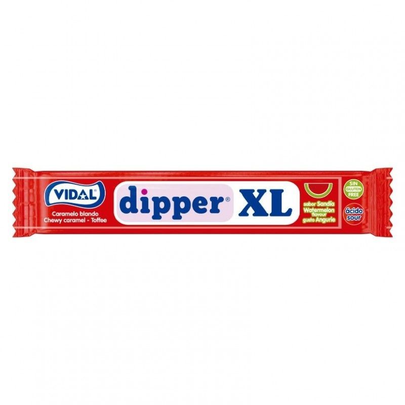 Dipper XL Sandia (100 Unidades). Caramelo masticable sandia pintalenguas