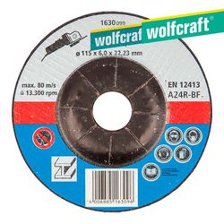 Disco De Desbaste Ø 115 X 6,0 X 22,23mm. 1630099 Wolfcraft
