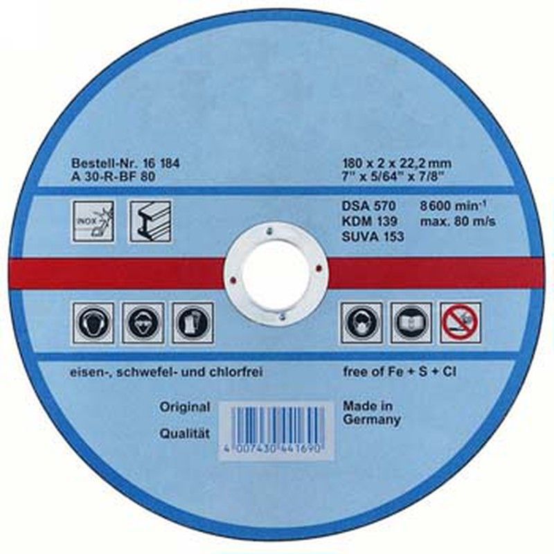 Disco de tronzar a30r inox y acero