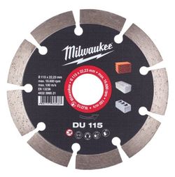 Disco diamante general obra DU 115  Milwaukee 4932399521