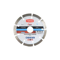 Disco diamante segmentado. ø 115 mm. Sinter Beton. RATIO.