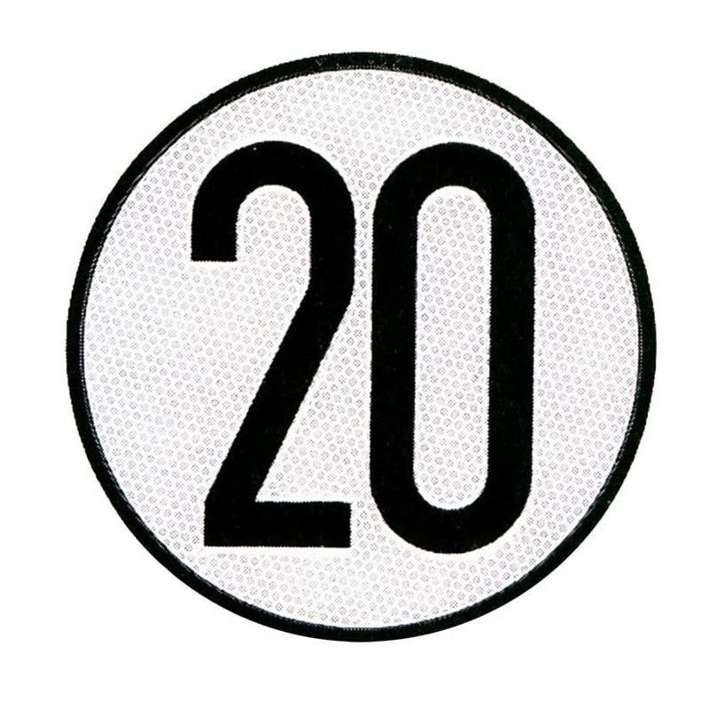 Disco metálico limitación velocidad 20km/h