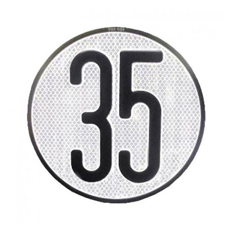 Disco metálico limitación velocidad 35km/h