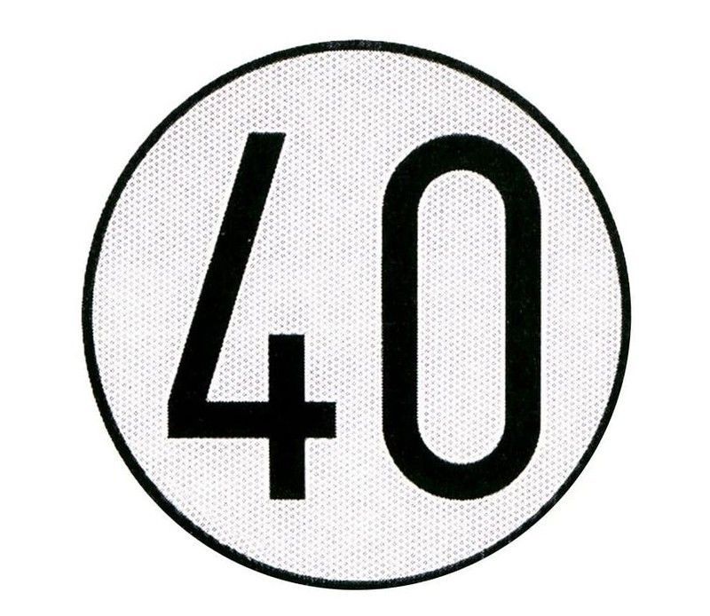 Disco metálico limitación velocidad 40km/h