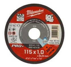 Disco Milwaukee corte fino metal Pro+ SCS41/115