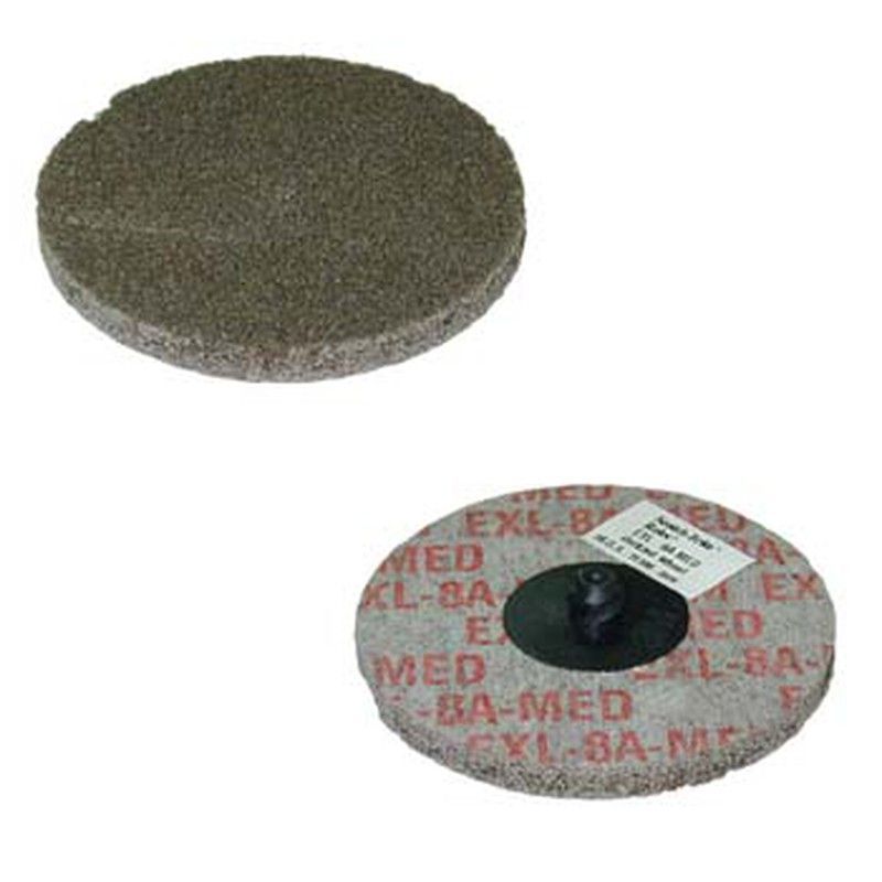 Disco scotch-brite™ de fibra exl compacta, con sistema de fijación roloc™