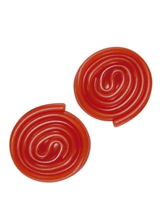 Discos de regaliz de fresa Damel (200 unidades aproximadamente-1kg)