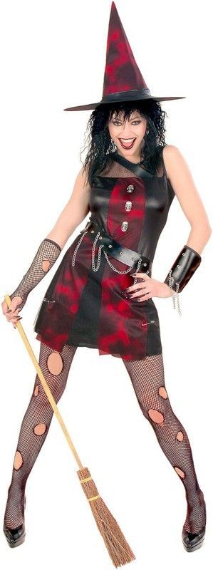Disfraz adulto bruja roquera