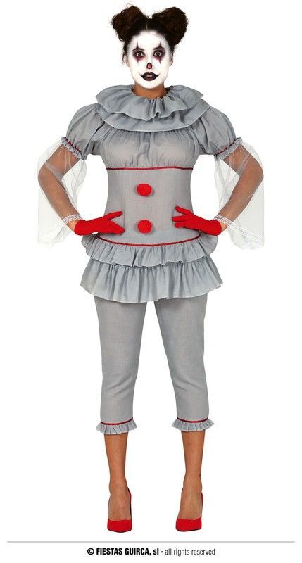 Disfraz adulto payaso it mujer